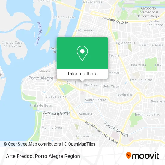 Arte Freddo map