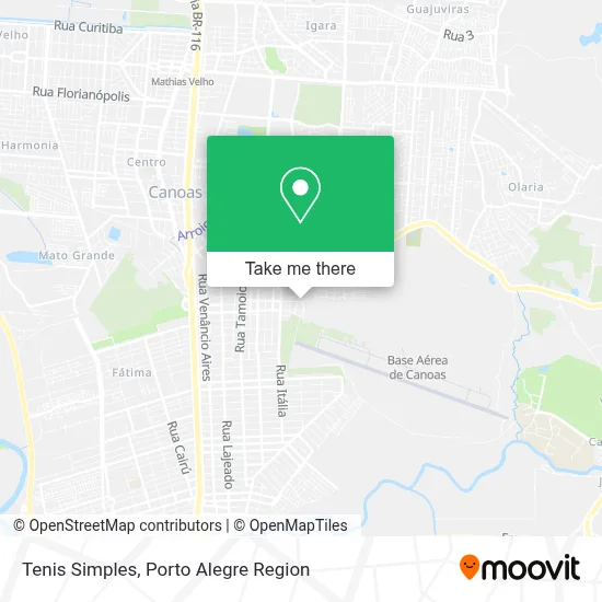 Tenis Simples map