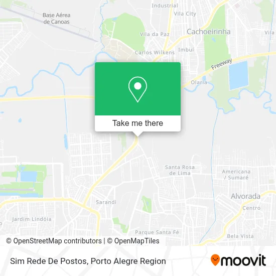 Sim Rede De Postos map
