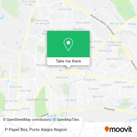 P Papel Box map