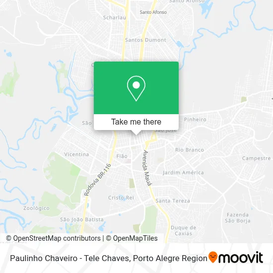 Paulinho Chaveiro - Tele Chaves map