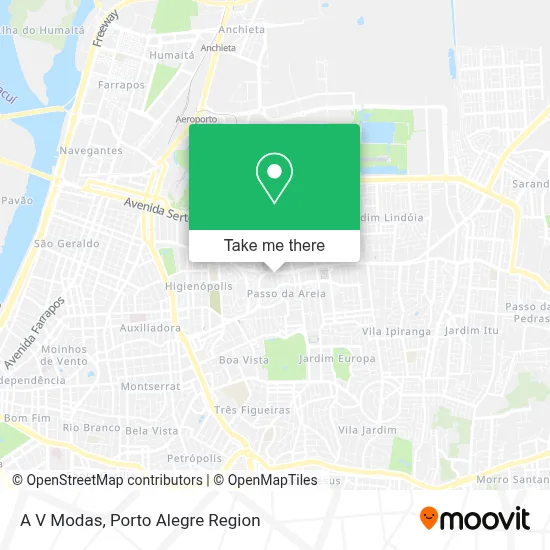 A V Modas map