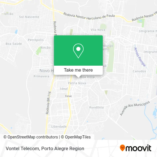 Vontel Telecom map