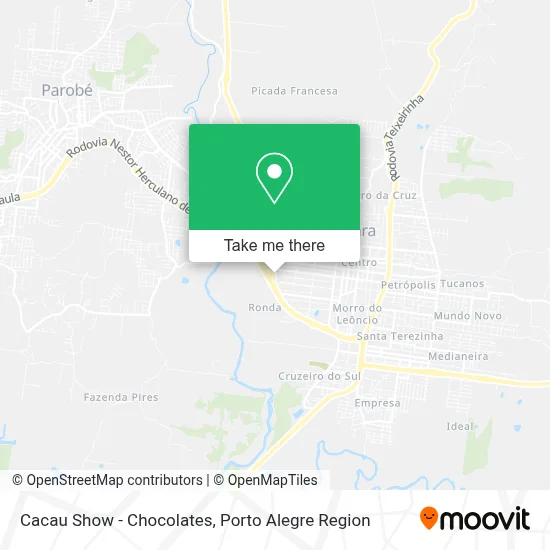 Cacau Show - Chocolates map