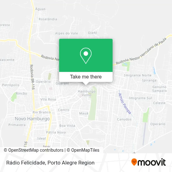 Rádio Felicidade map