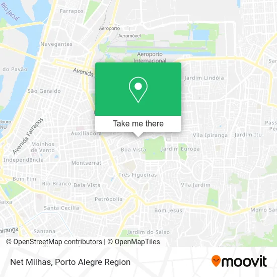 Net Milhas map