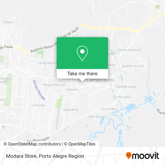 Modara Store map