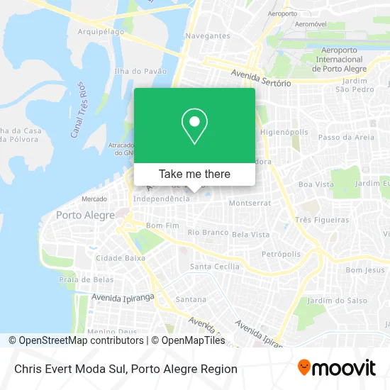 Chris Evert Moda Sul map