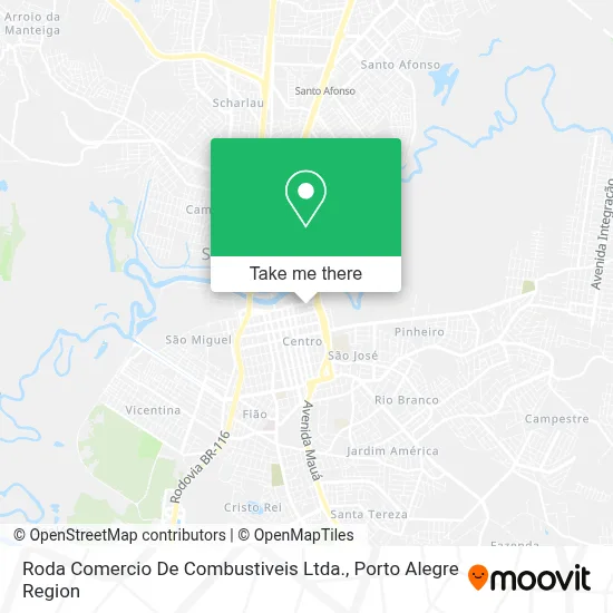 Roda Comercio De Combustiveis Ltda. map