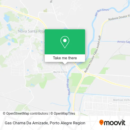 Gas Chama Da Amizade map