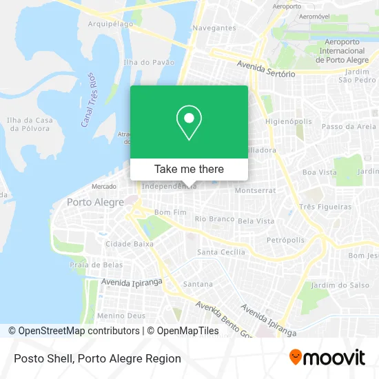 Posto Shell map