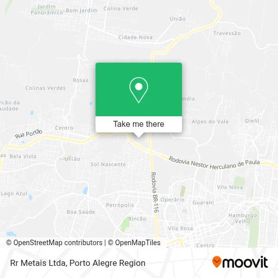 Rr Metais Ltda map