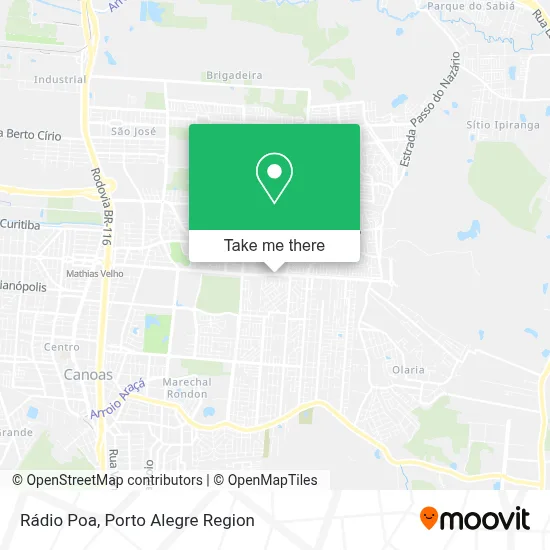 Rádio Poa map