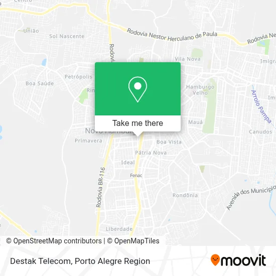 Destak Telecom map