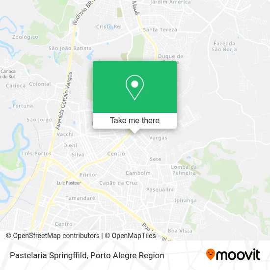 Pastelaria Springffild map