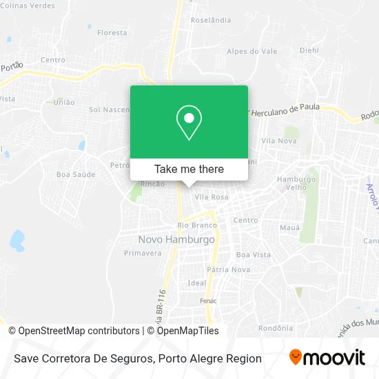 Save Corretora De Seguros map