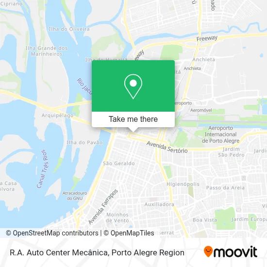 R.A. Auto Center Mecânica map