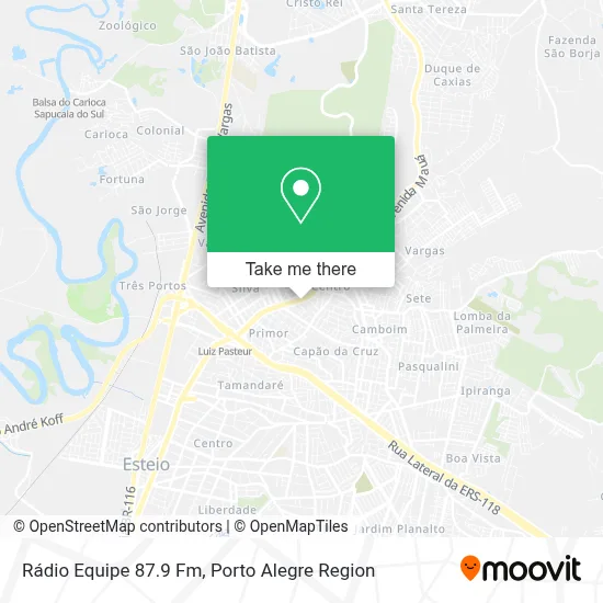 Rádio Equipe 87.9 Fm map