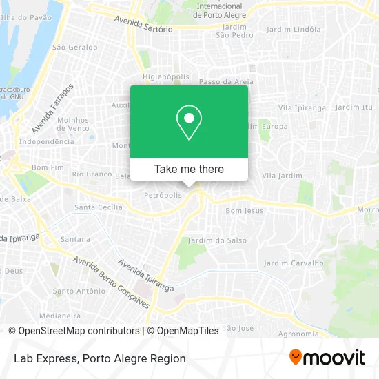 Lab Express map