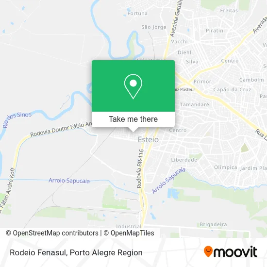Rodeio Fenasul map