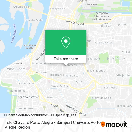 Tele Chaveiro Porto Alegre / Sampert Chaveiro map