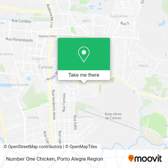Number One Chicken map