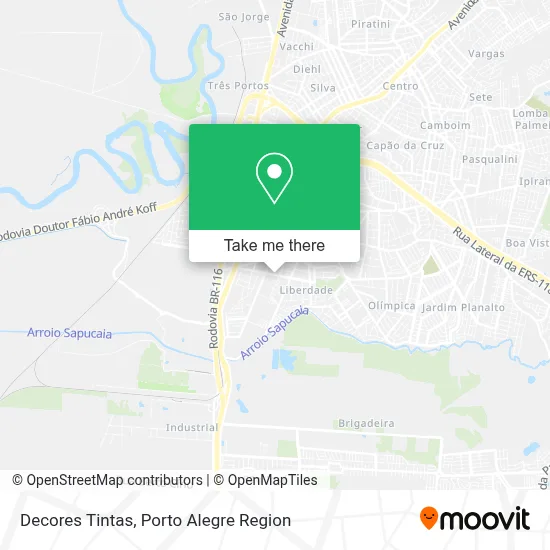 Decores Tintas map