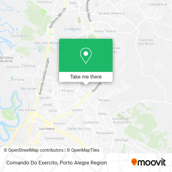 Comando Do Exercito map