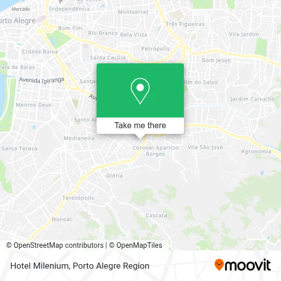 Hotel Milenium map