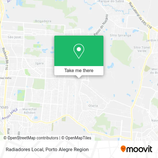 Radiadores Local map