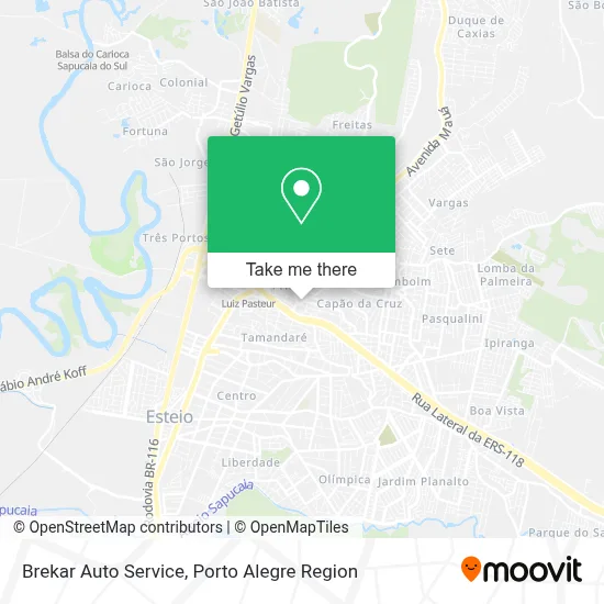 Brekar Auto Service map