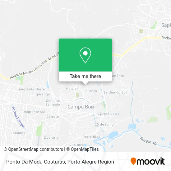 Ponto Da Moda Costuras map
