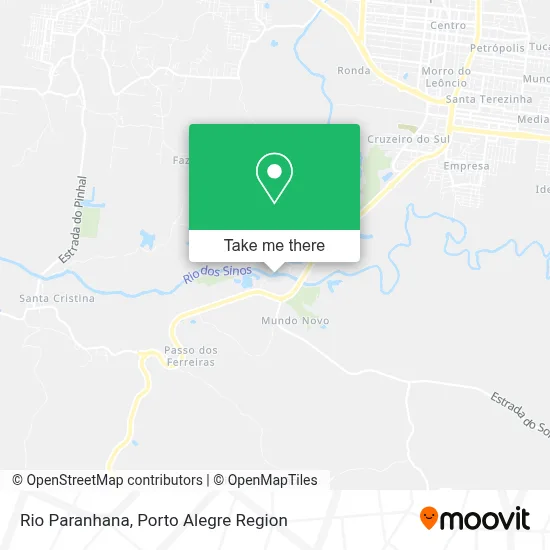 Rio Paranhana map