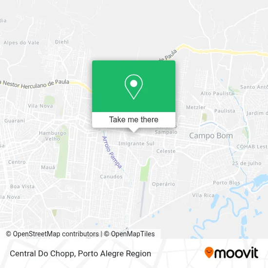 Central Do Chopp map