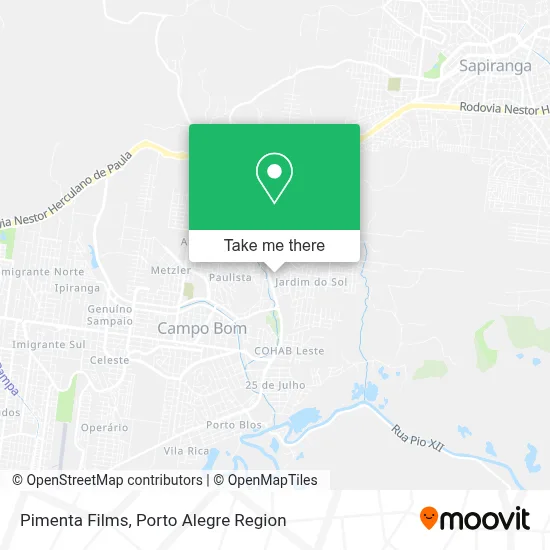 Pimenta Films map