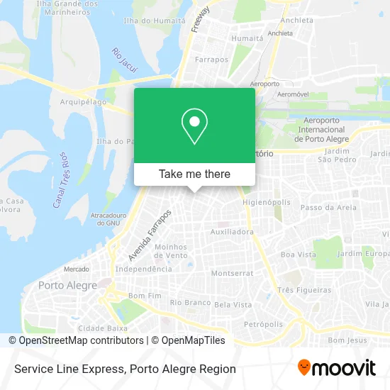 Service Line Express map