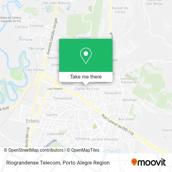 Riograndense Telecom map