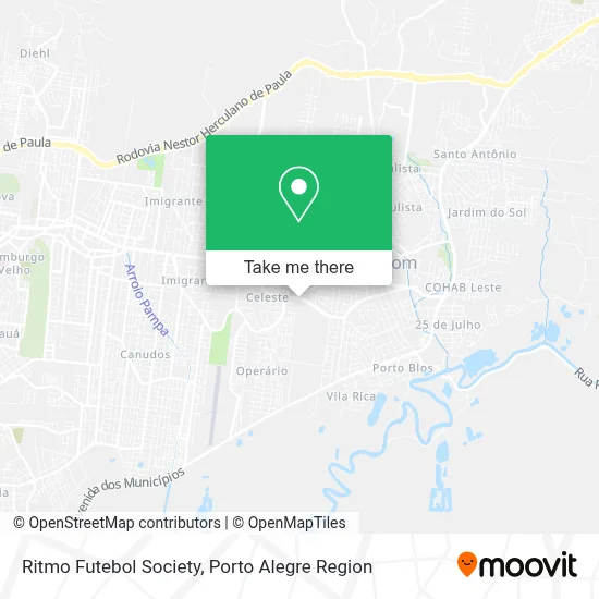 Ritmo Futebol Society map