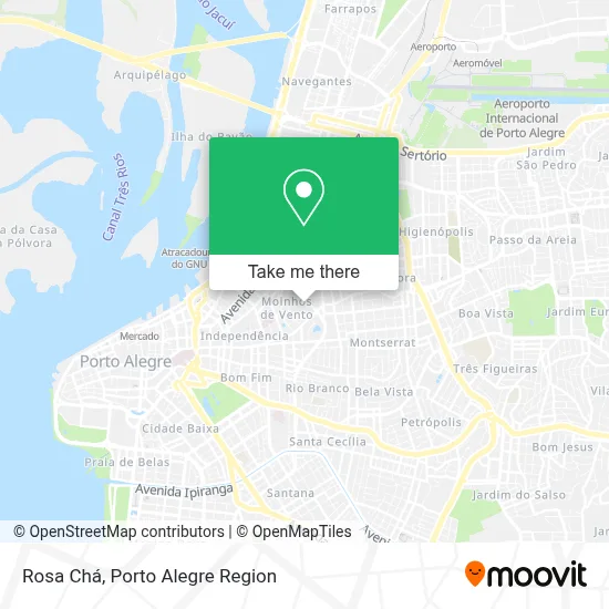 Rosa Chá map