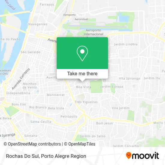 Rochas Do Sul map