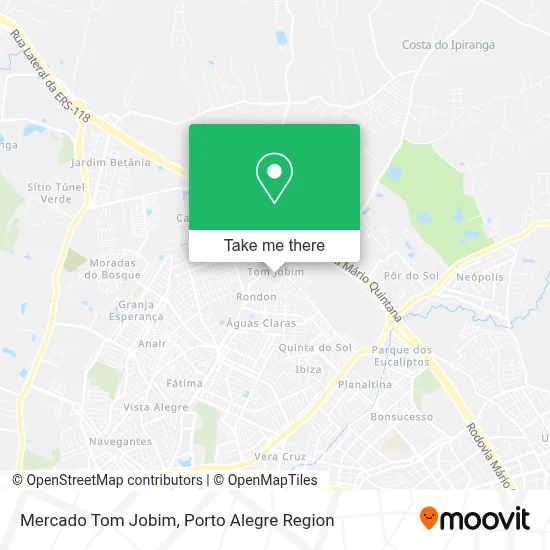 Mercado Tom Jobim map