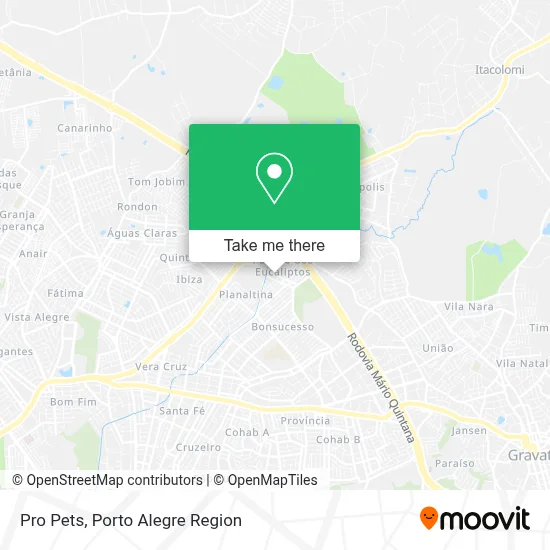 Pro Pets map
