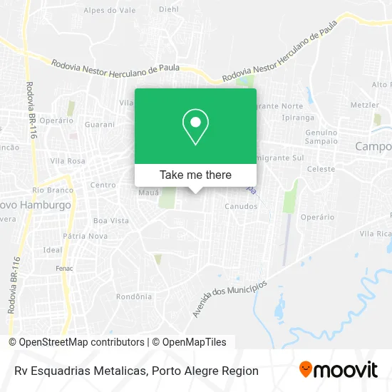 Rv Esquadrias Metalicas map