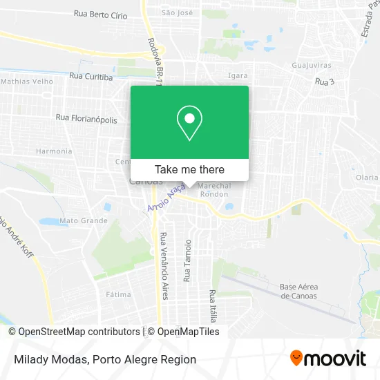 Milady Modas map