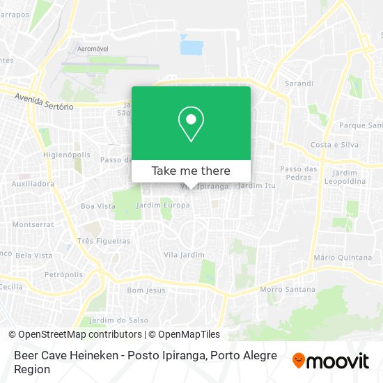 Mapa Beer Cave Heineken - Posto Ipiranga