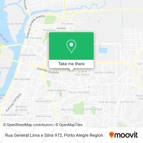 Rua General Lima e Silva 972 map