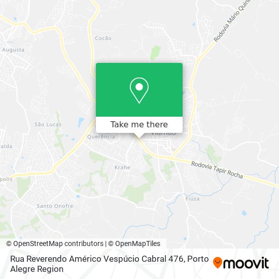 Rua Reverendo Américo Vespúcio Cabral 476 map