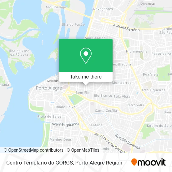 Centro Templário do GORGS map