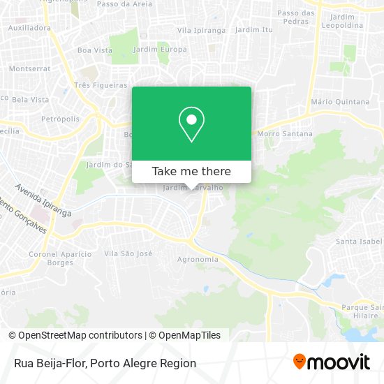 Mapa Rua Beija-Flor