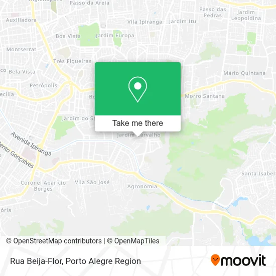 Rua Beija-Flor map